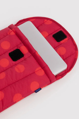 BAGGU Housse d'Ordinateur 13"/14" - Polka Dot Rouge