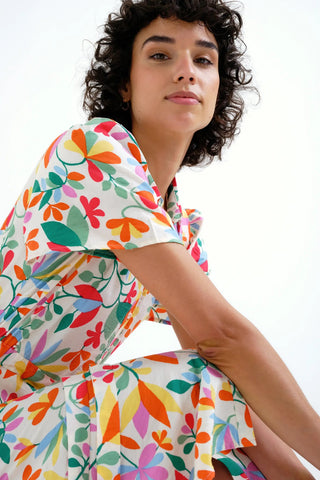 COMPANIA FANTASTICA Lotto Print Dress