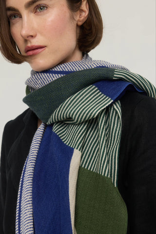 PRINCESSE & DRAGON Foulard Sillage - Bleu