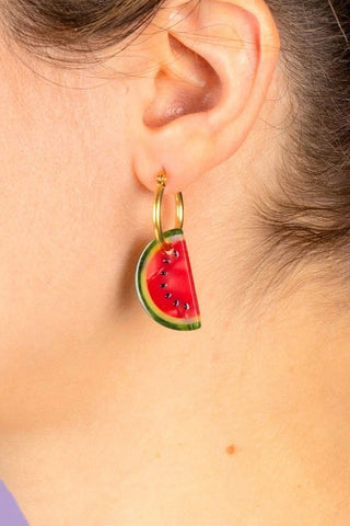 COUCOU SUZETTE Boucles d'Oreilles Pastèque