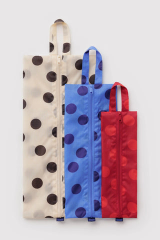 BAGGU Pochette ZIP 3D - Polka Dot Mix