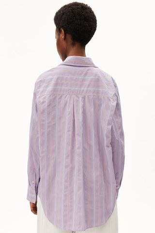 ARMED ANGELS Chemise Ample - Ligné Lilas