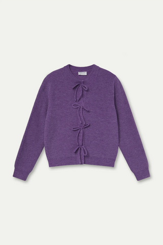 COMPANIA FANTASTICA Cardigan Bloucles Mauve