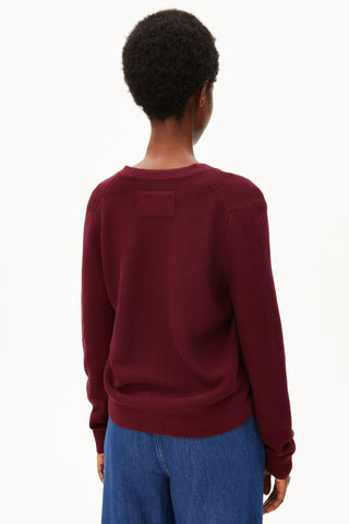 ARMED ANGELS Cardigan Menaal - Bordeaux