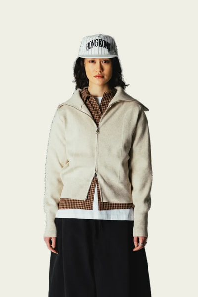 WOODBIRD Cardigan Zippé Lily - Sable