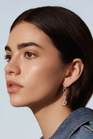 CAMILLETTE Boucles d'oreilles Assemblage - Argent