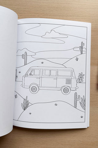 ITSFUNNYHOWW Cahier à colorier - Voyage