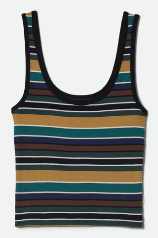 BRIXTON Camisole Ringer - Retro Stripe