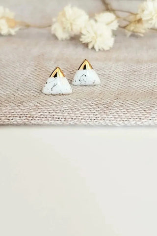 KAG Triangle Ceramic Earrings