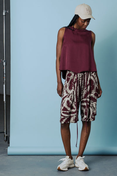 BODYBAG Bermuda Calypso - Burgundy Palm Tree