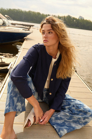 MARIGOLD Veste Anita - Bleu Marine