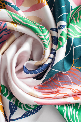 DORA NOLA Petit Foulard en Soie - Tigresse