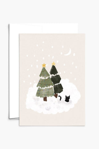 MIMI &amp; AUGUST Cat Christmas Card