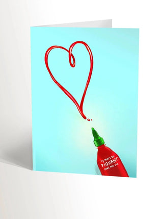VALERIE BOIVIN ILLUSTRATION Carte de Souhait - Sriracha
