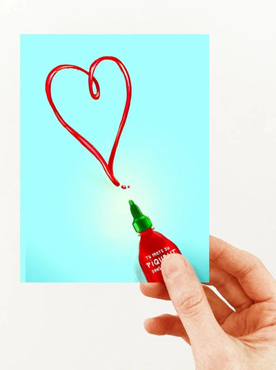 VALERIE BOIVIN Carte de Souhait - Sriracha
