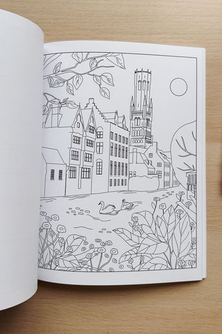 ITSFUNNYHOWW Cahier à colorier - Voyage