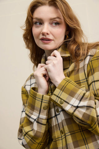 HILARY MACMILLAN Veste Bomber Plaid