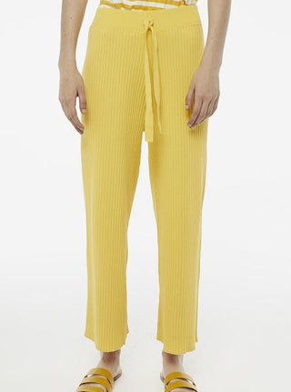 COMPANIA FANTASTICA Ribbed Trousers Yellow