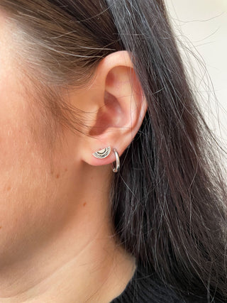 LA RENARDE Half-Round Earrings