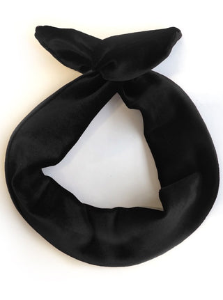 GIBOU Velvet Twist Headband - Black