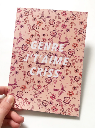 THANK YOU BONSOIR Card - Genre J'T'Aime Criss