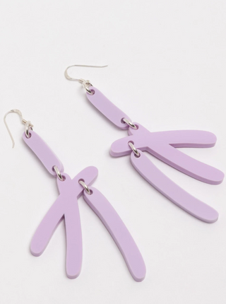 WARREN STEVEN SCOTT Cedar Earrings - Opaque Lilac