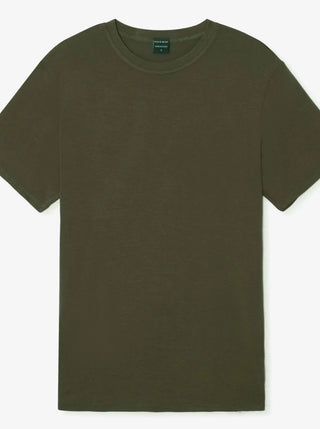 MILO & DEXTER T-Shirt Classique en Bambou - Olive