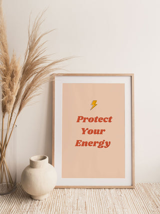 ITSFUNNYHOWWW Affiche - Protect Your Energy