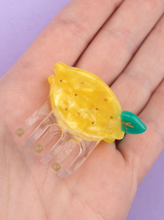 COUCOU SUZETTE Mini Pince à Cheveux - Citron, parfaite idée de cadeau pour femme.