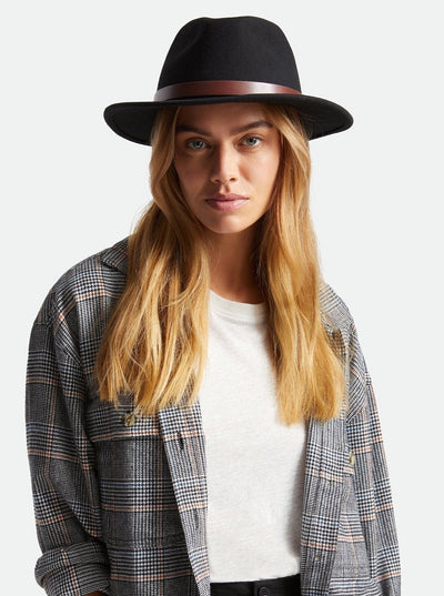 BRXITON Messer Fedora Hat - Black