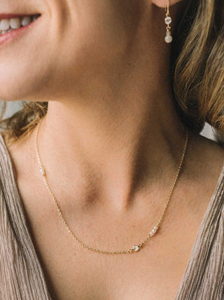 SANDRINE DEVOST Filled Gold Orb Necklace