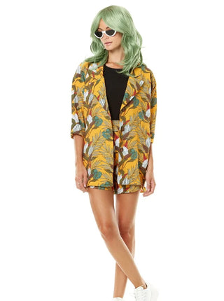 ANNIE 50 Veston Pink Smokers - Feuilles Jaunes