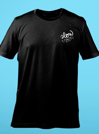OUI MANON T-Shirt Slow Toute - Noir, fait localement à Montréal.