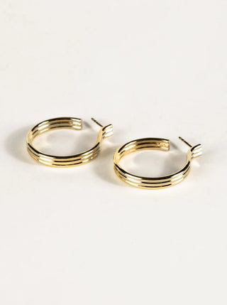 SARAH BIJOUX Triolet Medium Rings - Gold Vermeil